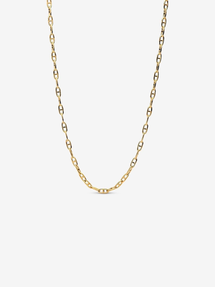 Chaîne maille forçat, métal unique plaqué d'or 14 carats - 363899C00-55 - Pandora