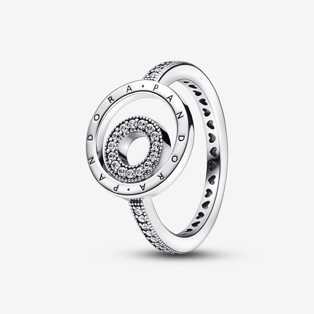 Bague signature pandora pavé, argent, zircons - 192316C01-52 - Pandora