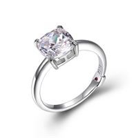 Bague argent rhodié, zircon gr: 9 - R4LAAH00AL - Elle