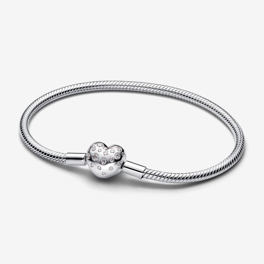 Bracelet argent, 51 points de diamant de laboratoire total - 593646C01-17 - Pandora