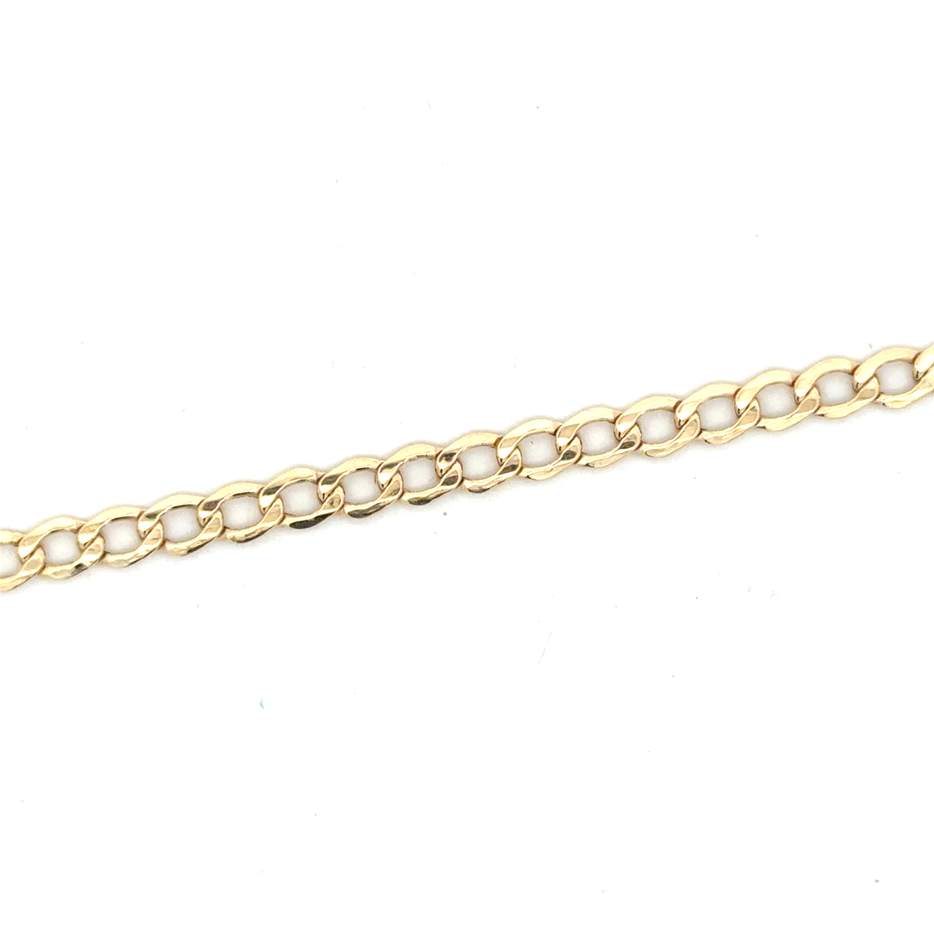 Bracelet gourmette, or jaune 10 carats
