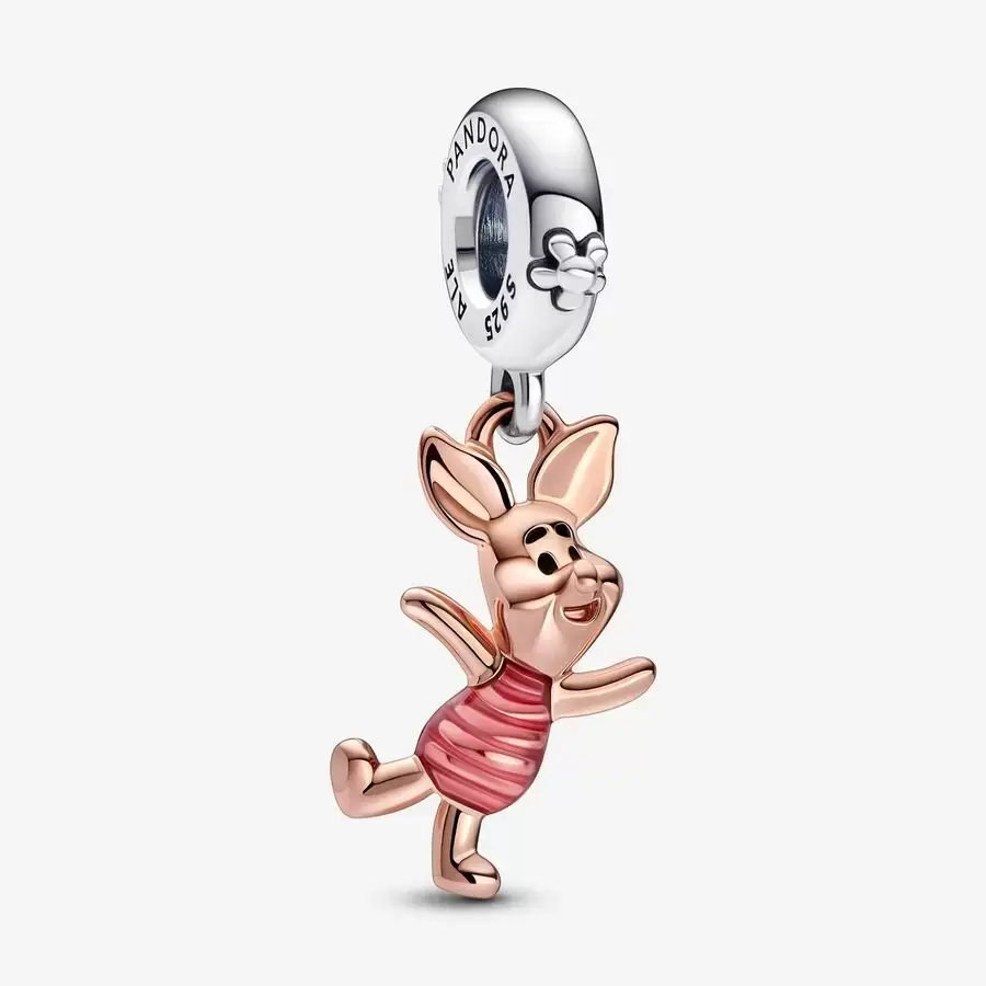 Bille disney porcinet, pandora rose, argent, émail rose - 782208C01 - Pandora