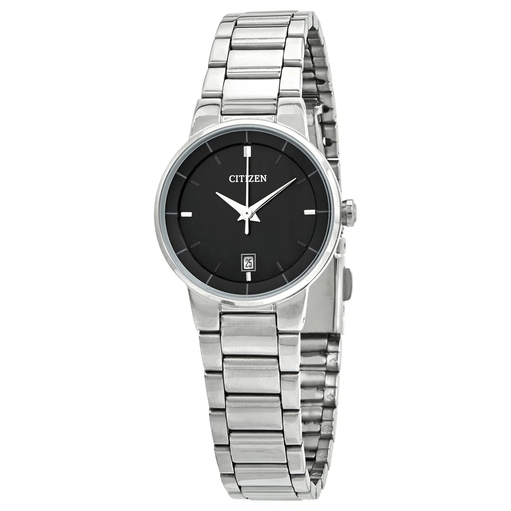 Montre acier inoxydable, fond noir - EU6010-53E - Citizen