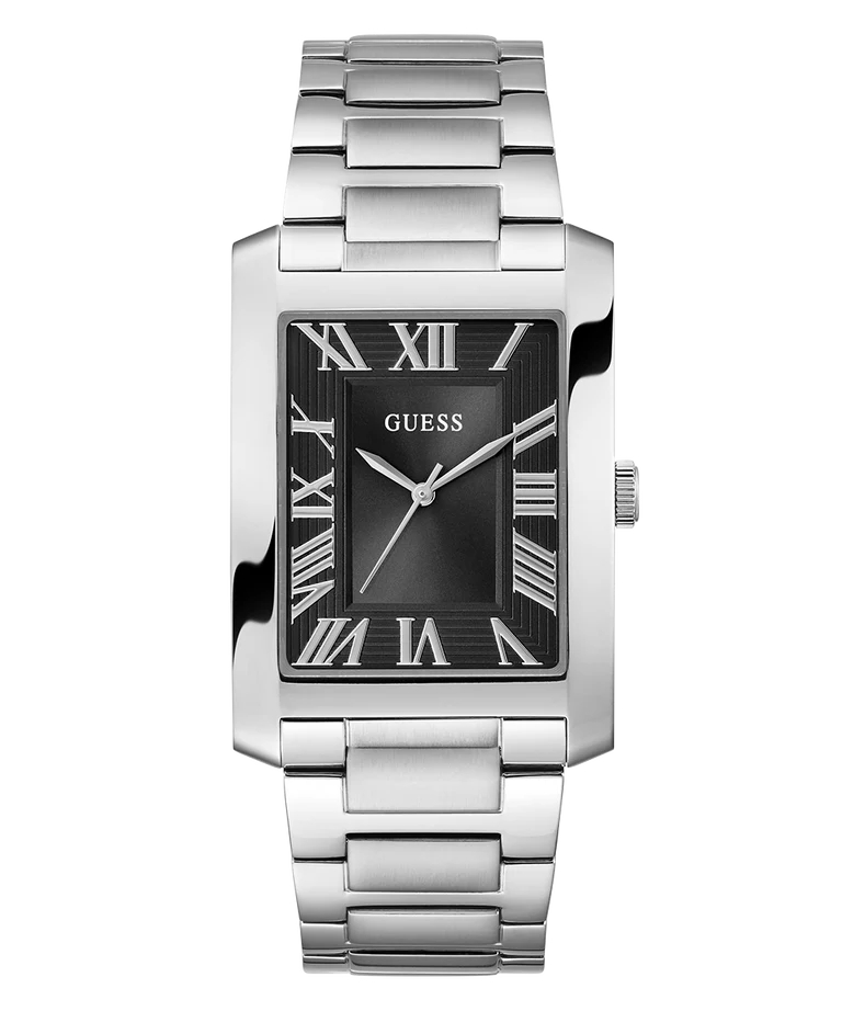 Montre acier inoxydable, fond noir - GW0896G1 - Guess