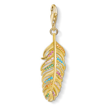 Plume argent doré gemme vitro-céramique - 1829-488-7 - Thomas Sabo