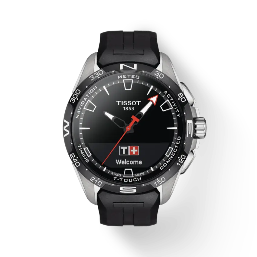 Tissot T-Touch Connect solaire, silicone noir, titane - T121.420.47.051.00 - Tissot