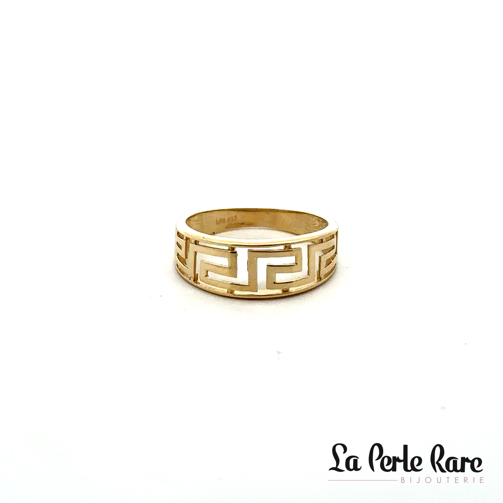 Bague de style Versace, or jaune 10 carats - ROZ-1121-J - Exclusivités