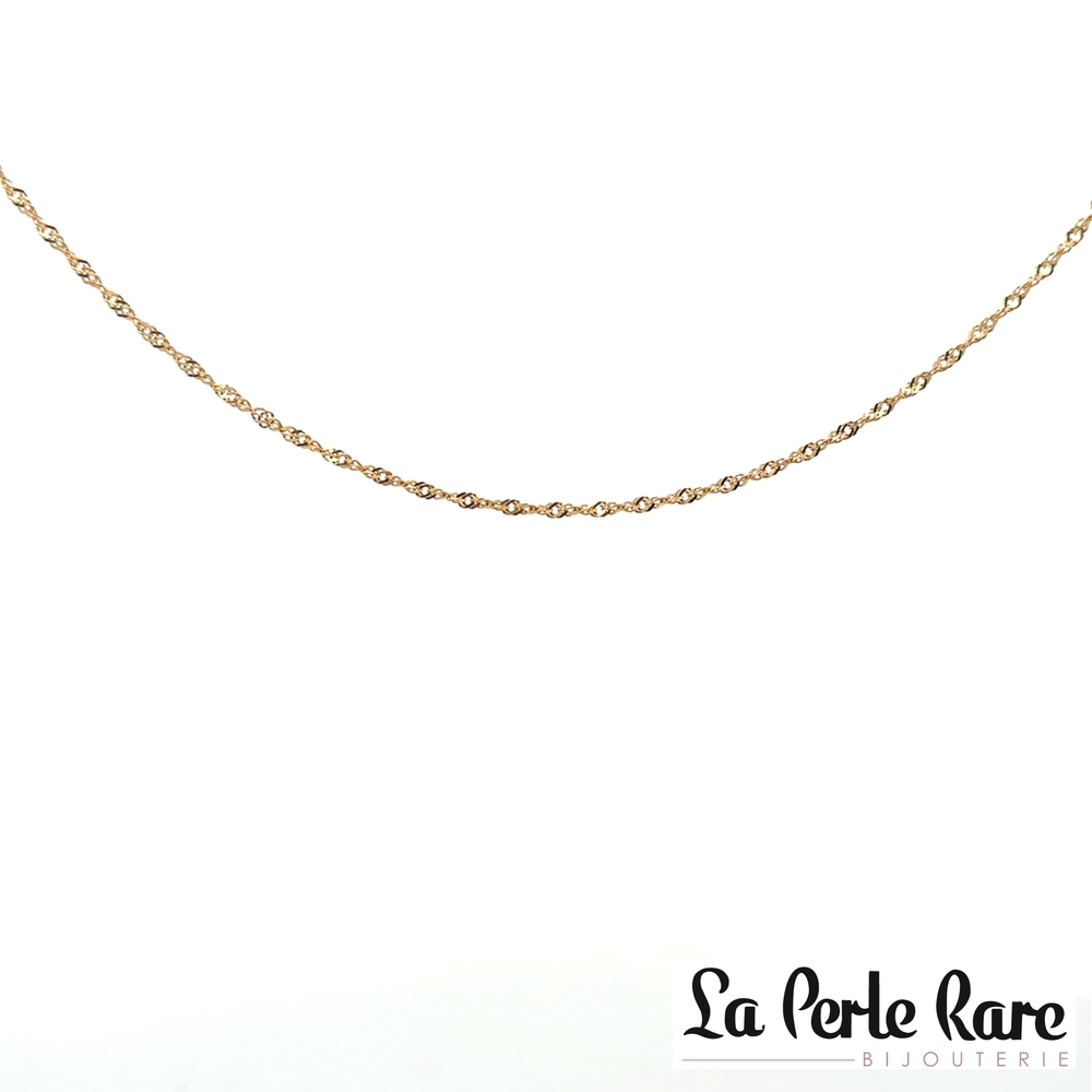 Chaîne singapour, or jaune 10 carats - C1.54J-12 - Exclusivités