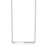 Collier argent rhodié,zircons Collier argent rhodié,zircons