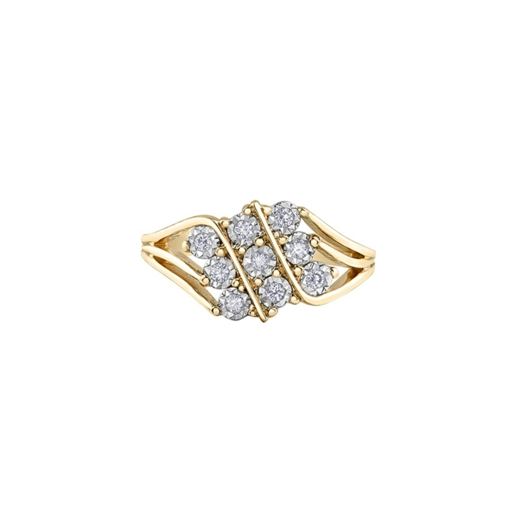 Bague cocktail 18 points diamants - DD7759YW - Corona