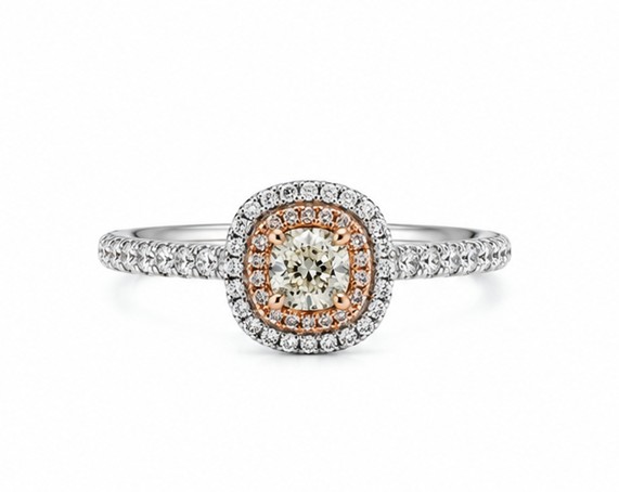 Bague en or, 58 points de diamants VS