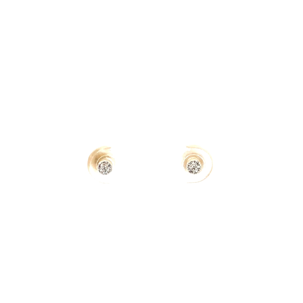 Boucles d'oreilles fixes vissées, or jaune 10 carats, 5 points de diamant de laboratoire total, VS/EF, certificat - LGE46506-05 - Exclusivités