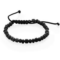 Bracelet nylon et hématite 7 po Bracelet nylon et hématite 7 po