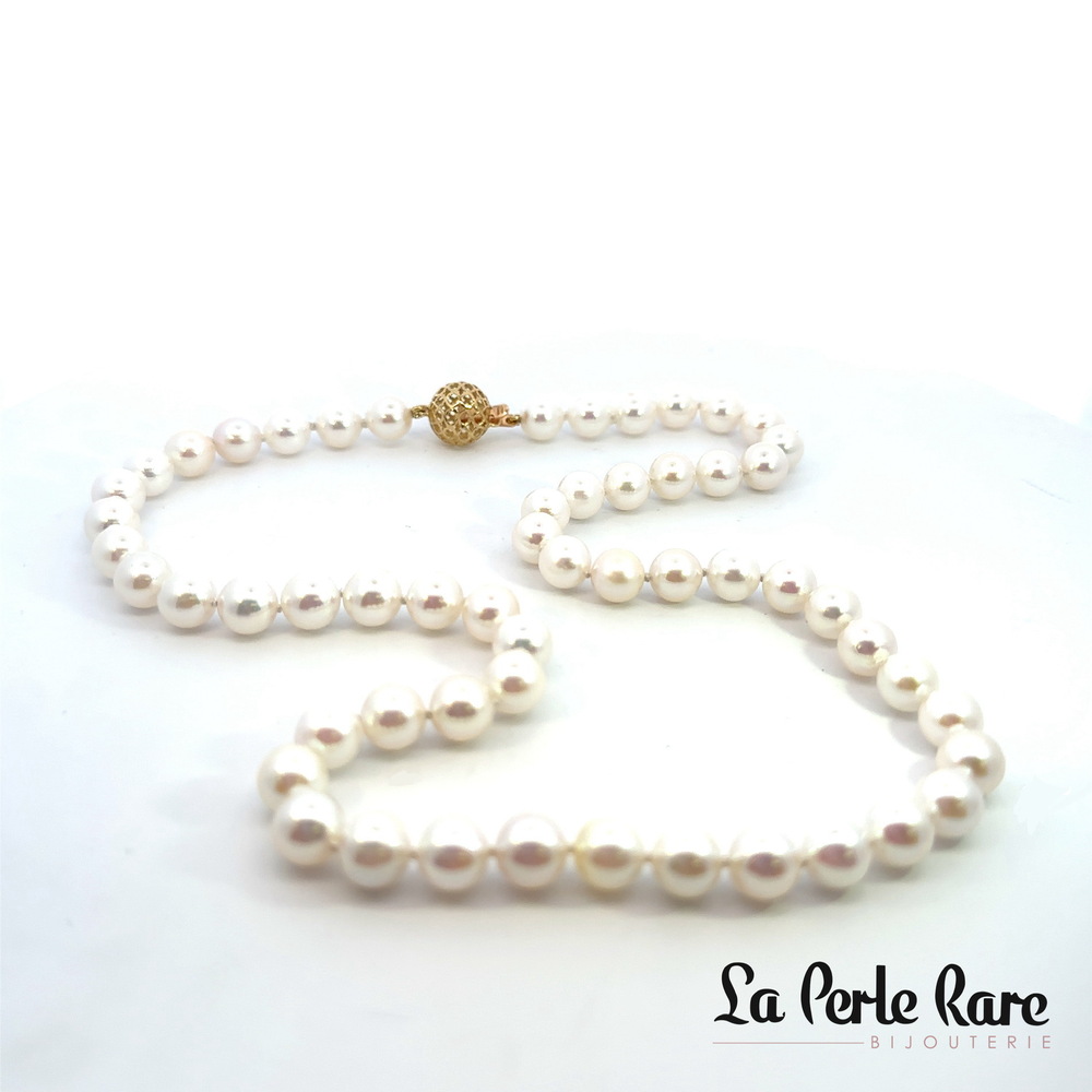 Collier perle de culture 7-7.5 mm aa - PL1109-17 - Exclusivités