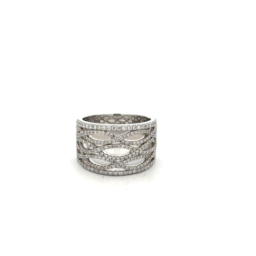 Bague or blanc 18k, 0.95 ct diamants VS/FG - TR291-384-281 - Simon G
