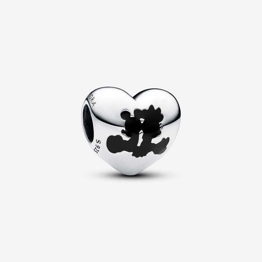 Bille Disney Mickey et Minnie, argent, émail noir - 793092C01 - Pandora