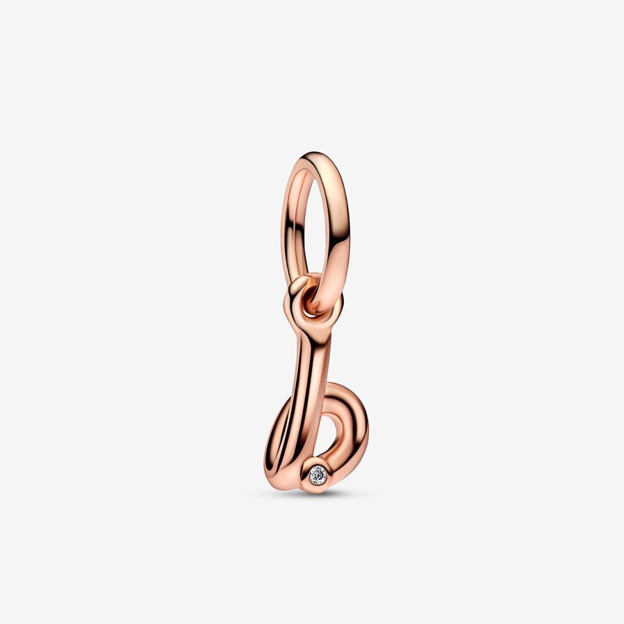 Bille lettre b, zircon, Pandora Rose - 782459C01 - Pandora