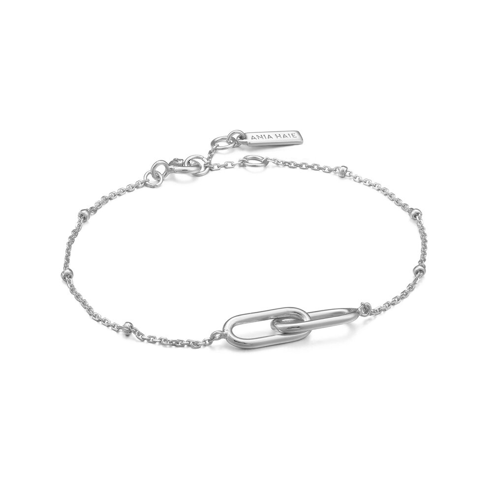 Bracelet argent rhodié - B021-01H - Ania Haie
