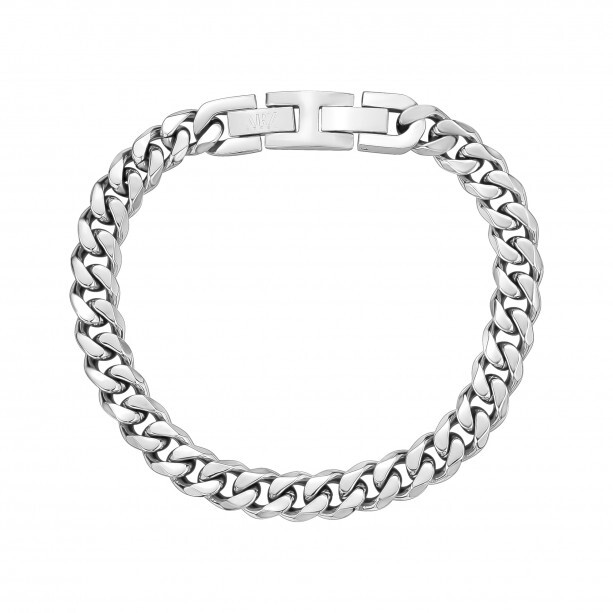 Bracelet gourmette, acier