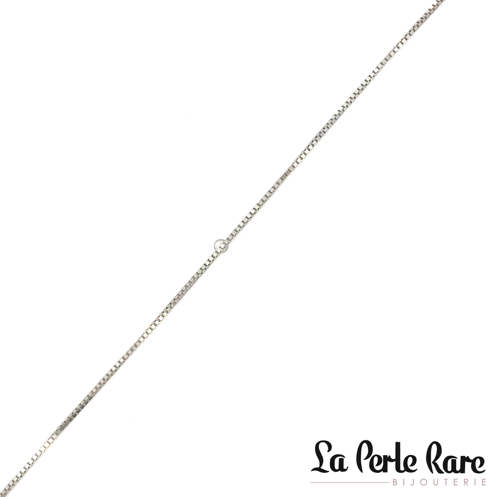 Chaîne de cheville vénitienne, or blanc 10 carats - LPR-2592-10 - Exclusivités