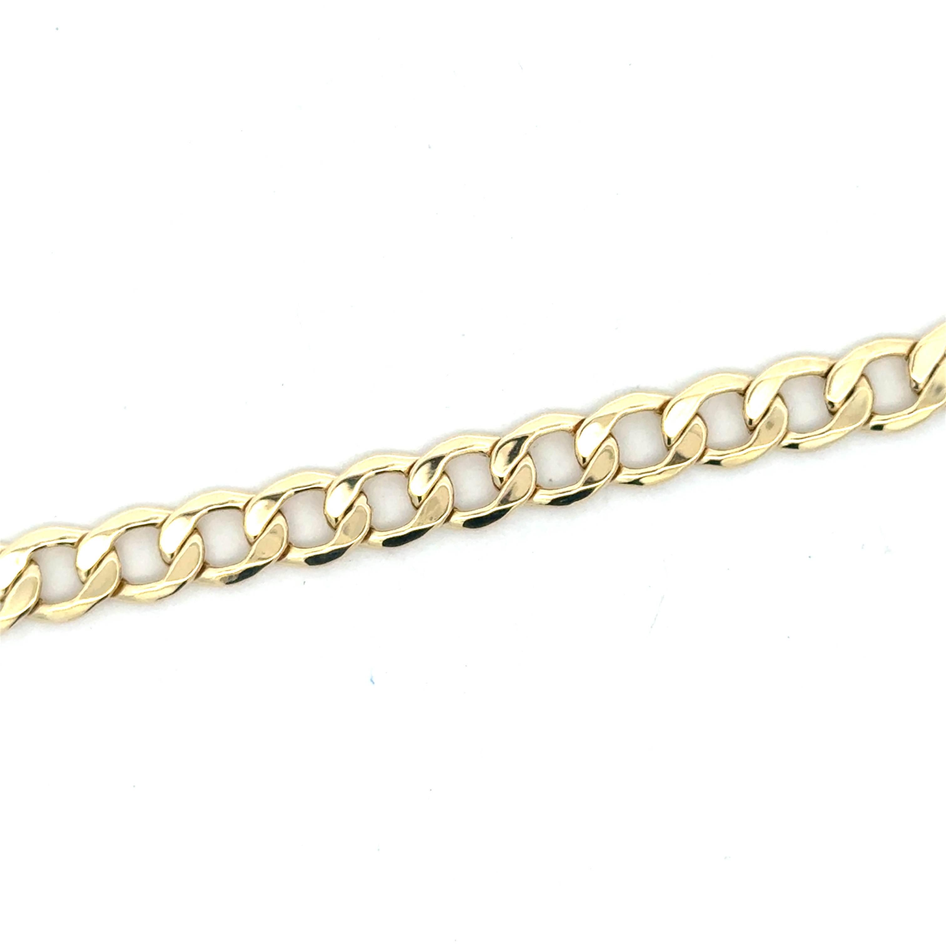 Bracelet gourmette, or jaune 10 carats