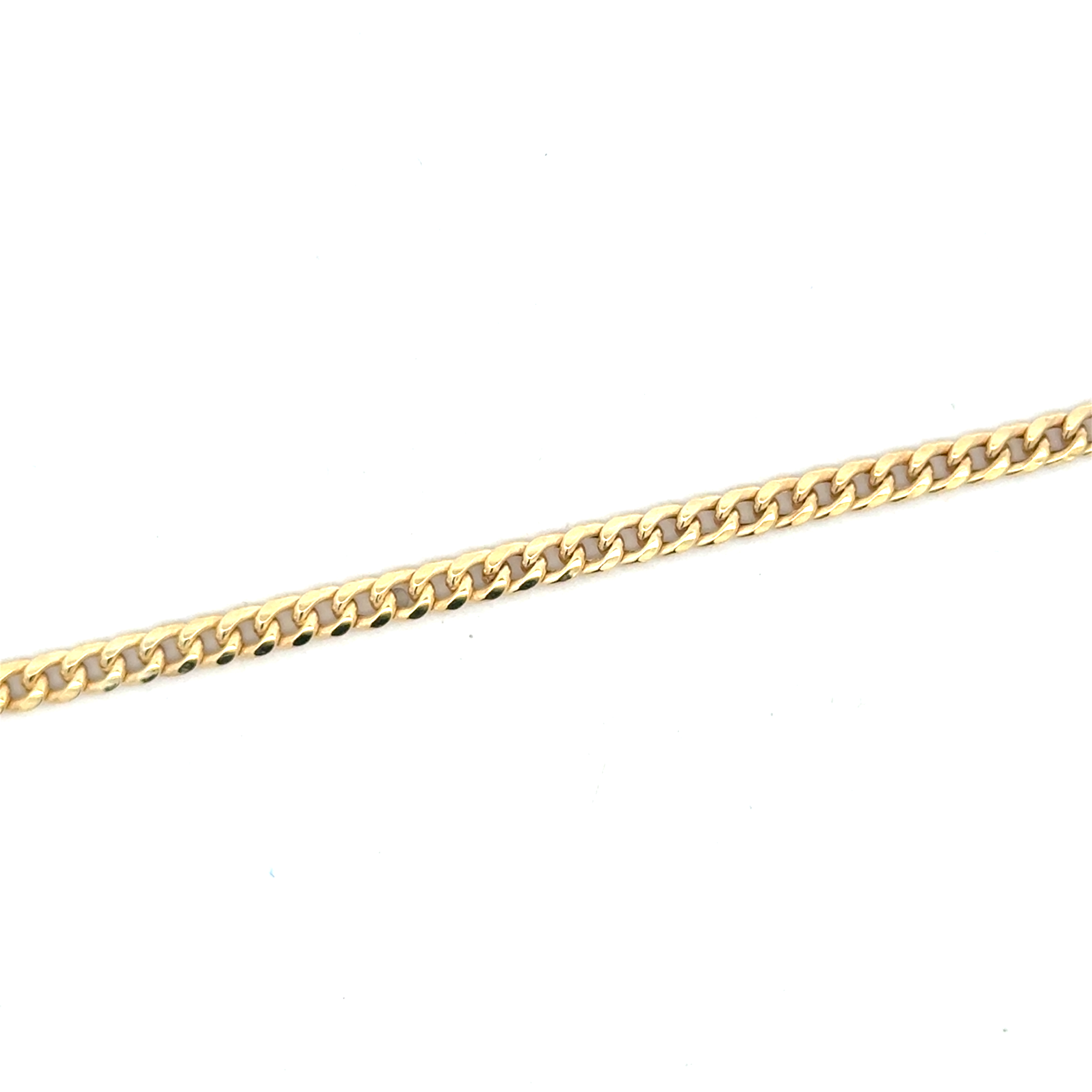 Bracelet gourmette, or jaune 10 carats