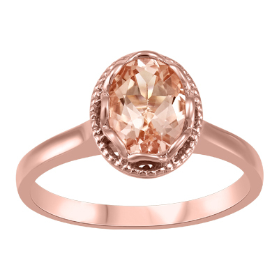 Bague or rose avec morganite - JVJ3188MRG-R - Beverly Hills