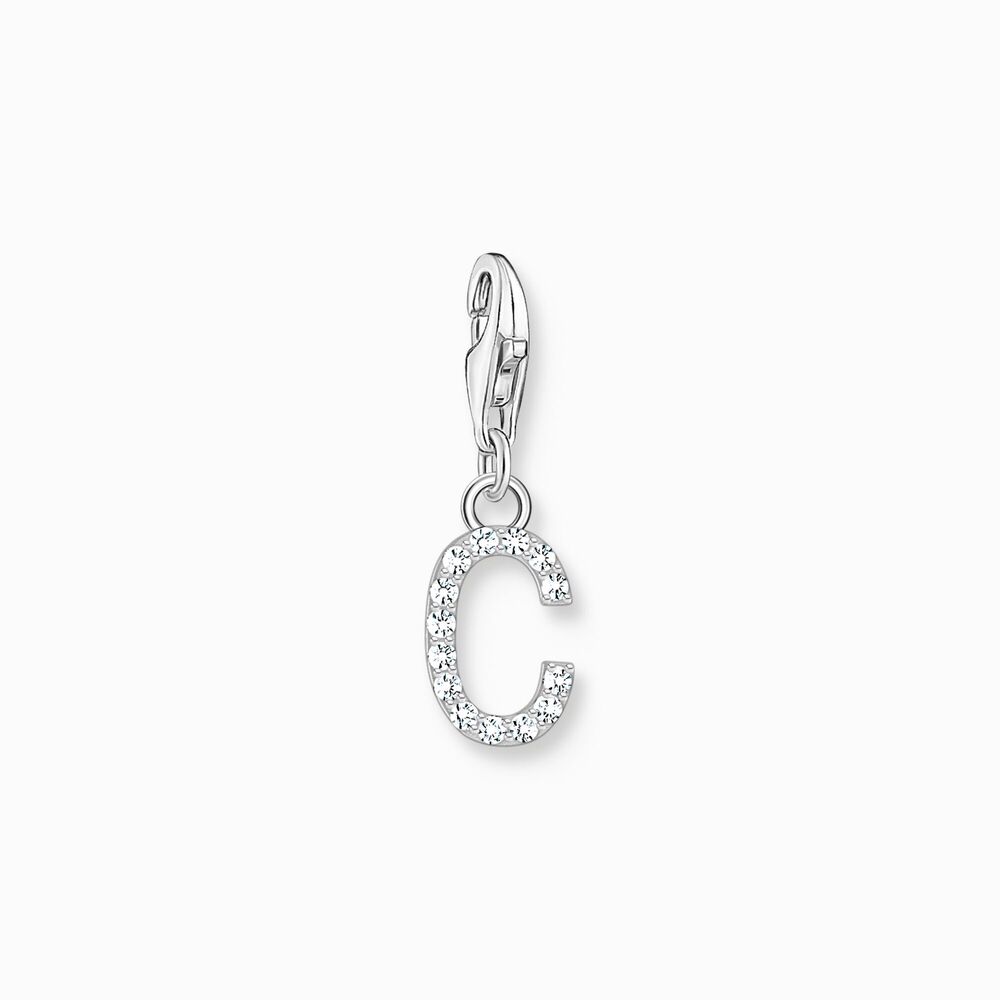 Charm lettre c, argent, zircons - 1943-051-14 - Thomas Sabo