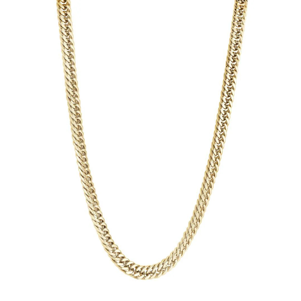 Chain gourmandte, gold tone stainless steel, 4.2 mm