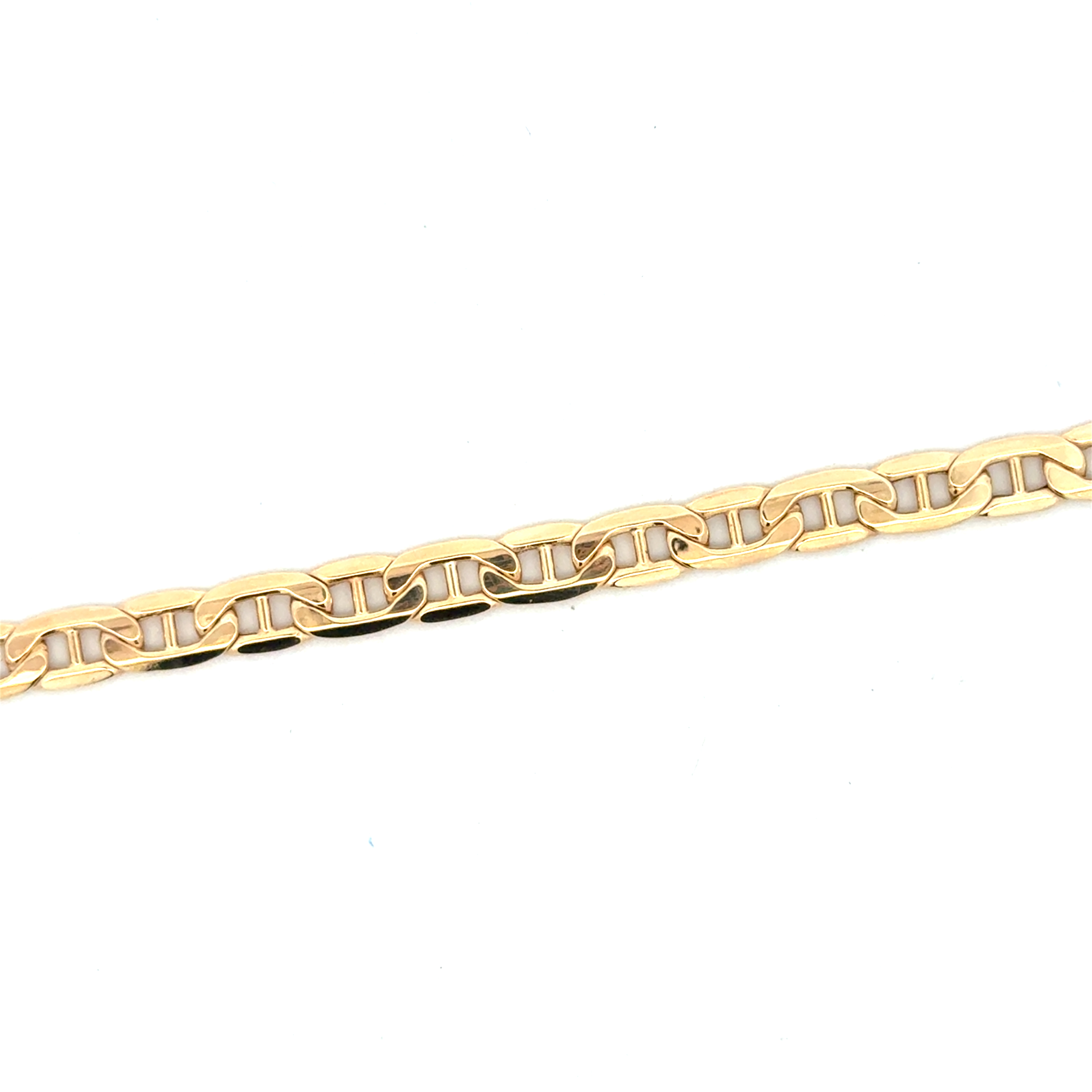 Bracelet maille marine, or jaune 10 carats