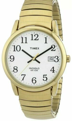 Montre extensible métal doré, fond blanc - T2H301GP - Timex