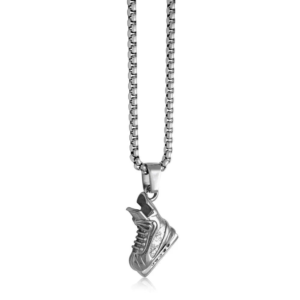 Pendentif patin de hockey, acier inoxydable - SP310-SI - Italgem Steel