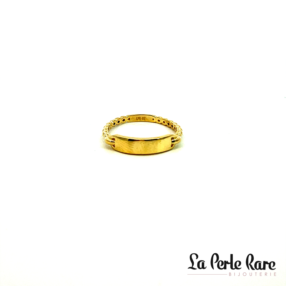 Bague gravable, or jaune 10 carats - RAZ-4145-J - Exclusivités