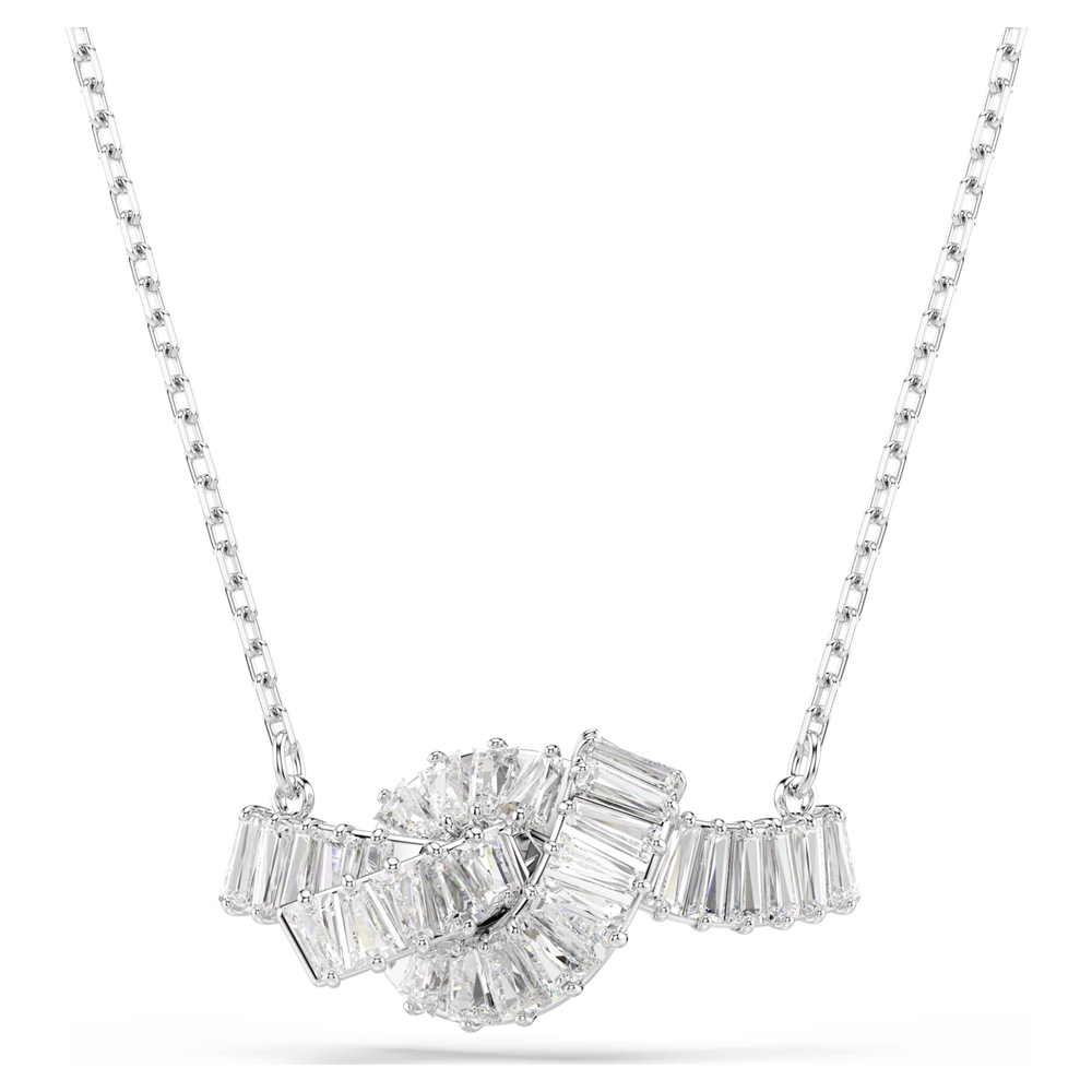 Collier métal rhodié, cristaux blancs - 5728553 - Swarovski