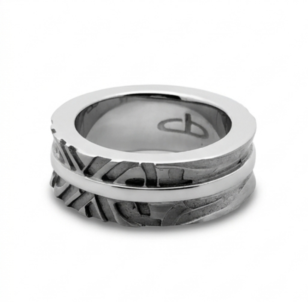 Stainless steel band, size 8
