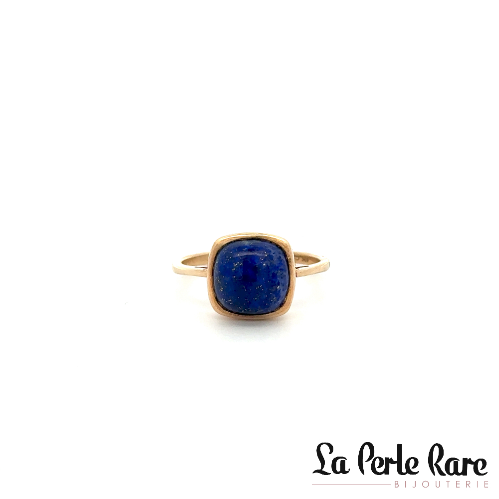 Bague or jaune 10 carats, lapis lazuli - LPR-1567 - Exclusivités