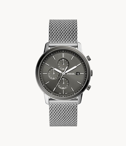 Montre acier, fond anthracite - FS5944 - Fossil