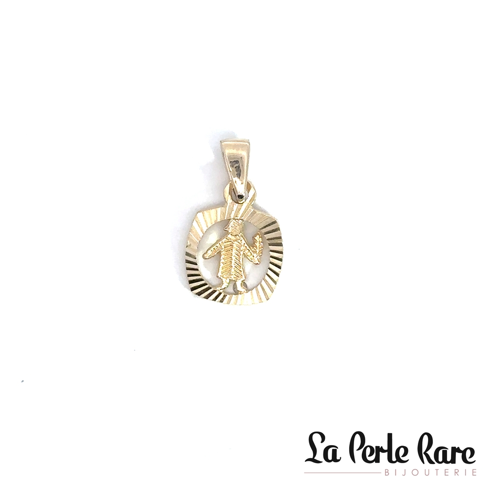 Pendentif zodiaque Vierge, or jaune 10 carats - LPR-2754-VIERG - Exclusivités