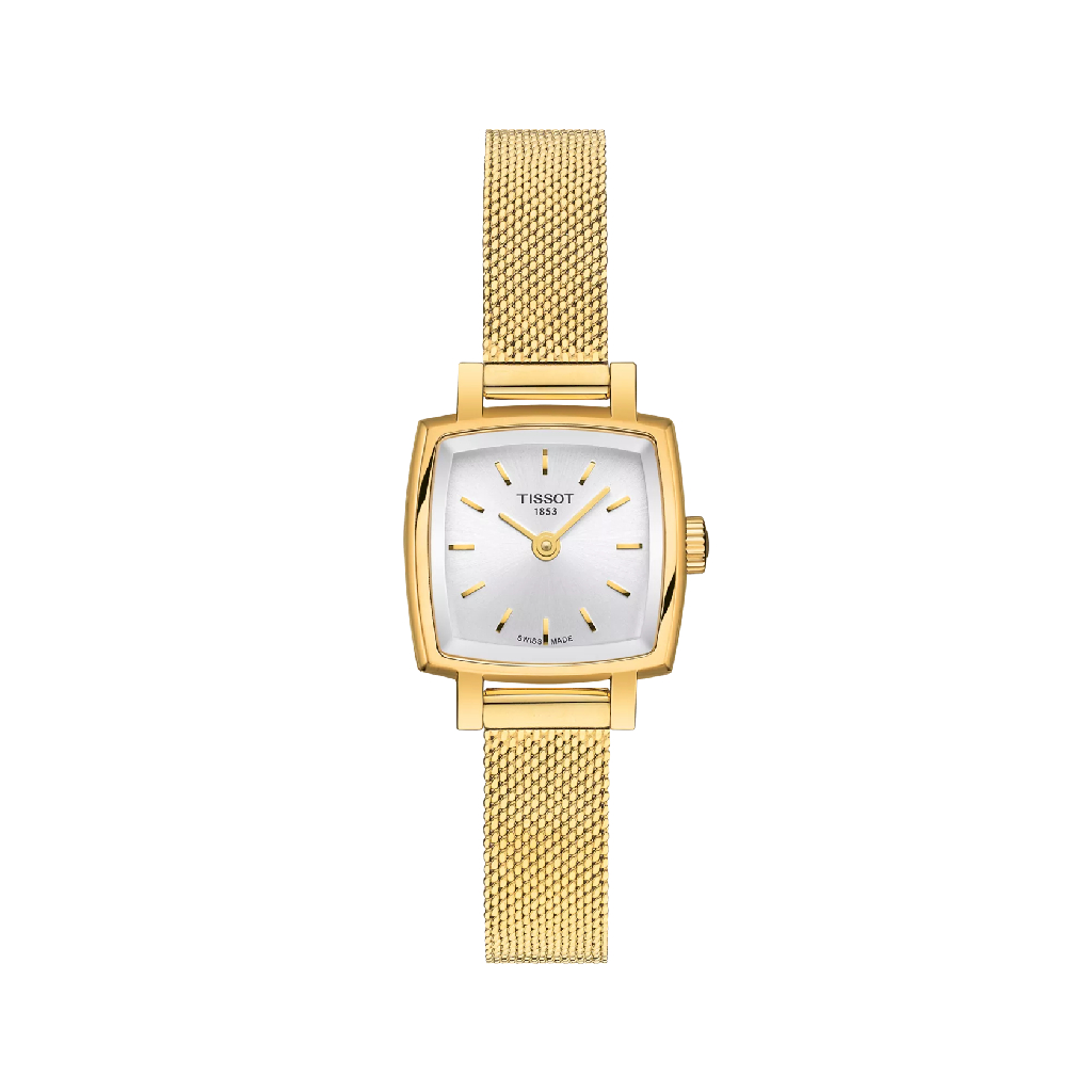 Square watch, gold tone stainless steel Square watch, gold tone stainless steel