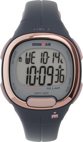 Montre Ironman, silicone marine et rose - TW5M35100GP - Timex