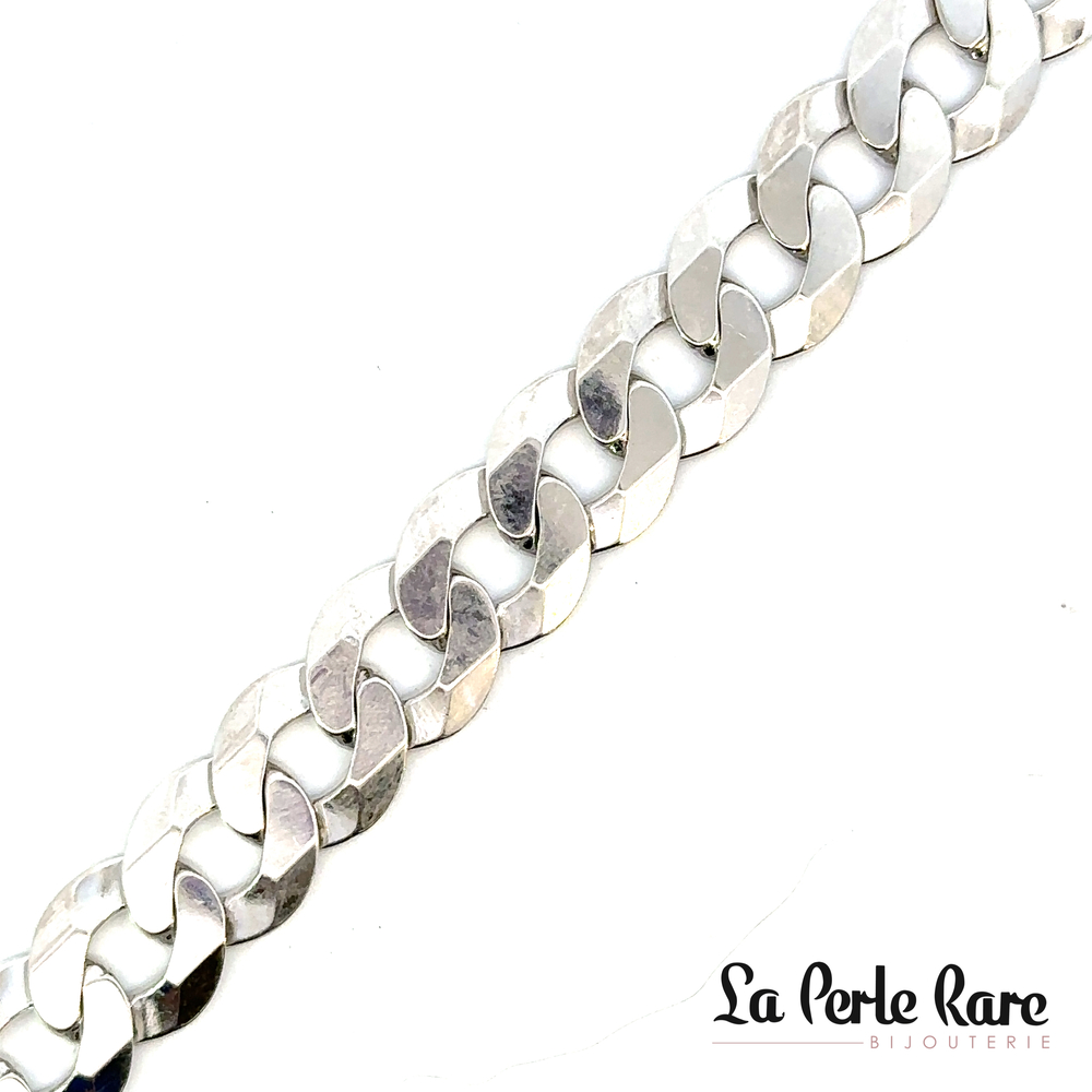 Bracelet gourmette, argent - B1001 - Création Gl