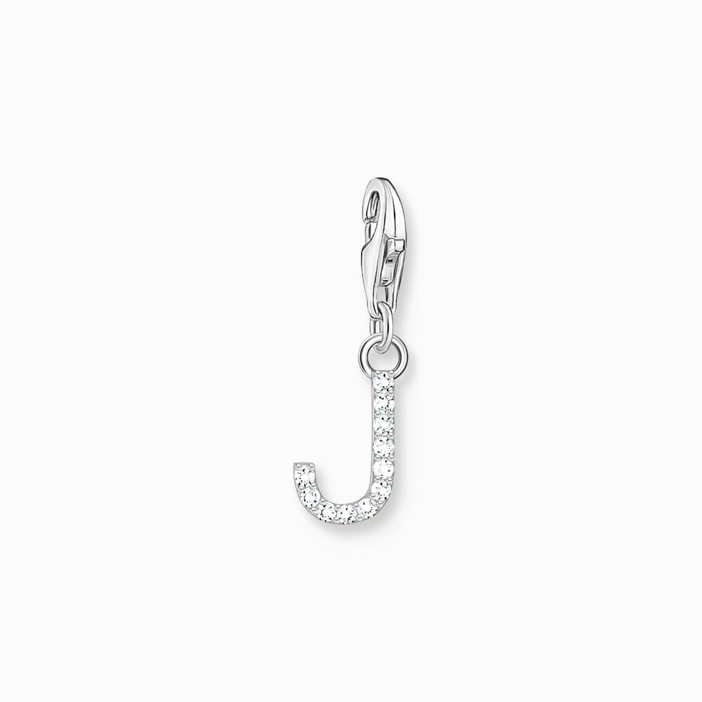 Charm lettre j, argent, zircons - 1949-051-14 - Thomas Sabo