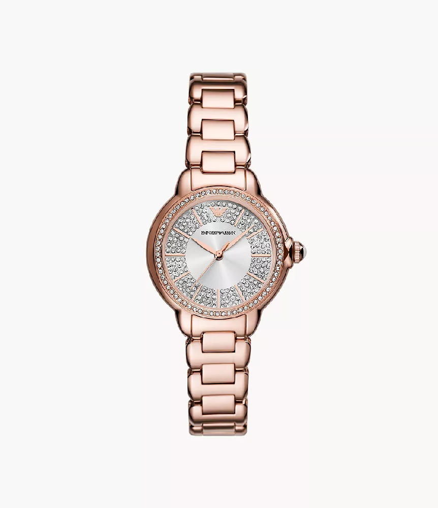 Emporio armani women's gold watch sale