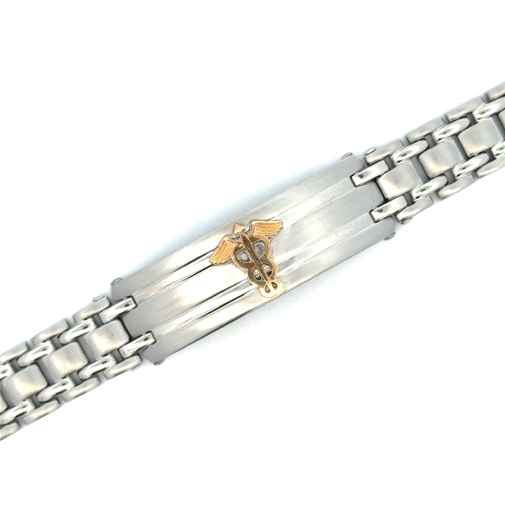 Bracelet médical, acier