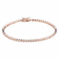 Bracelet argent rose,zircons