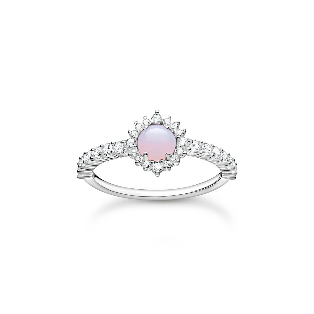 Bague argent pierre opale rose Bague argent pierre opale rose