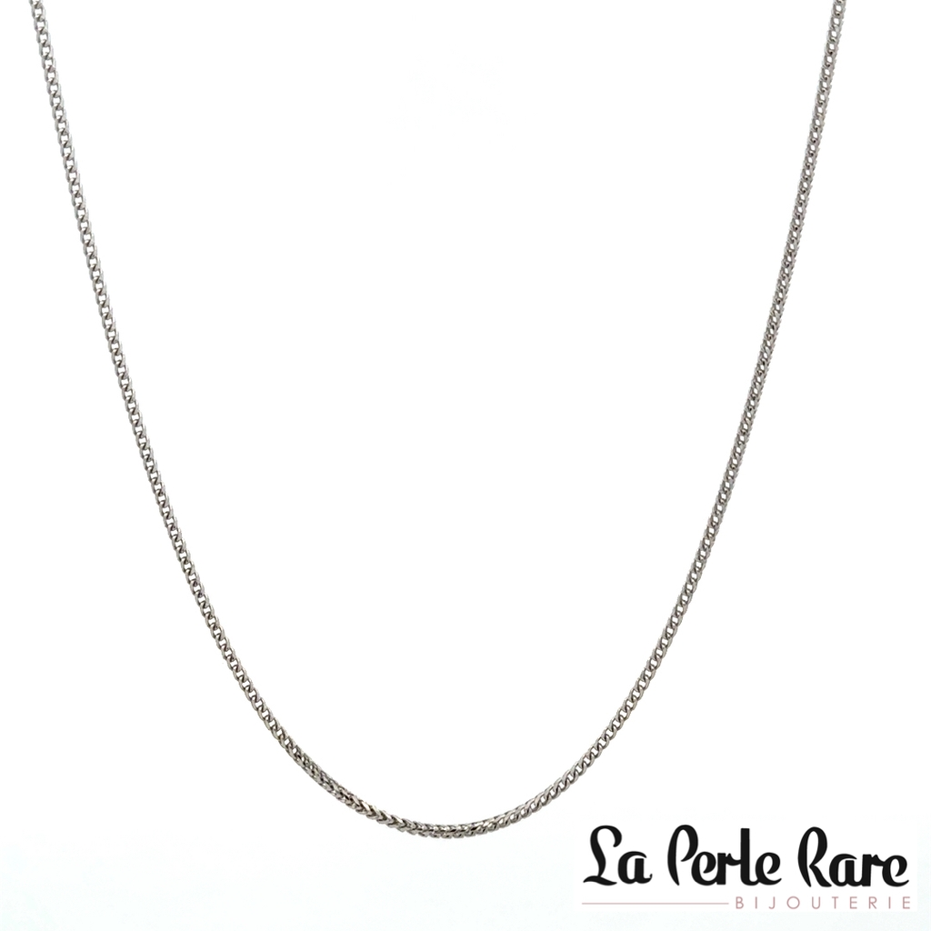 Chaîne franco, or blanc 10 carats - LPR-2929-18 - Exclusivités