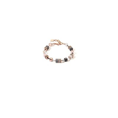 Bracelet acier rosé, verre, cristaux - 2838-30-1922 - Coeur De Lion