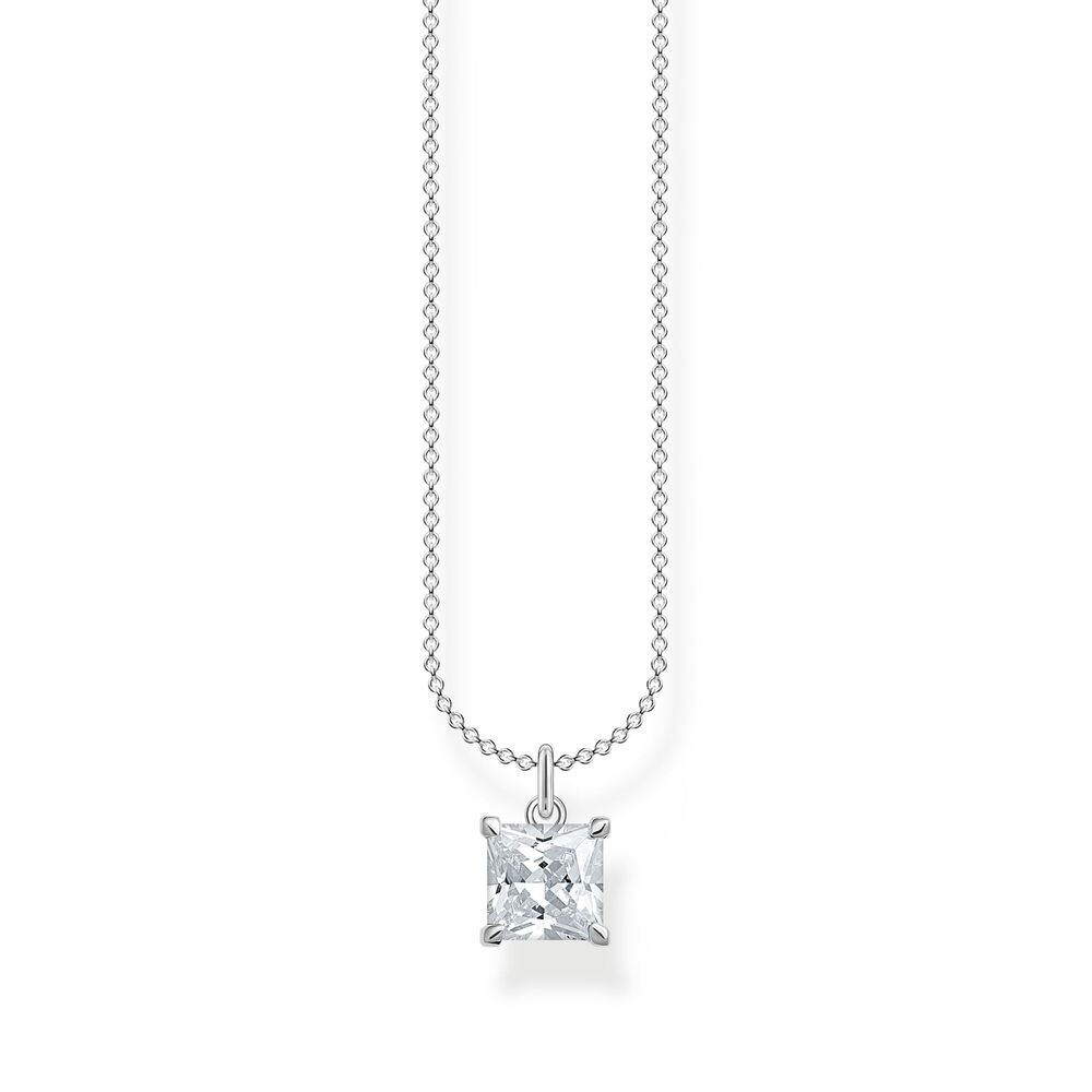 Pendentif solitaire, argent, zircon blanc - KE2156-051-14-L45V - Thomas Sabo