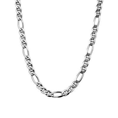 Chaîne figaro, argent sterling